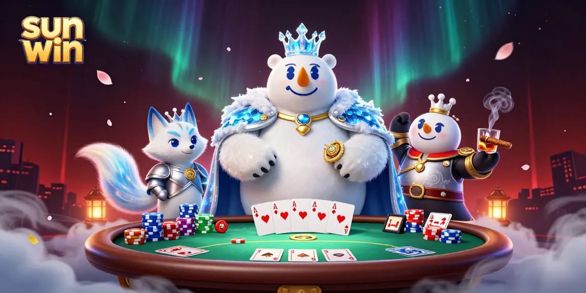 Experience the exciting environment of sun win with vibrant casino elements and energetic characters.