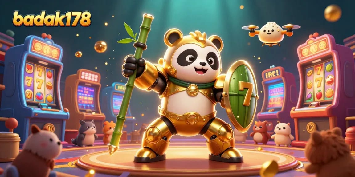 Engage with badak178 in a dynamic casino arena with exciting slot games and vibrant characters.