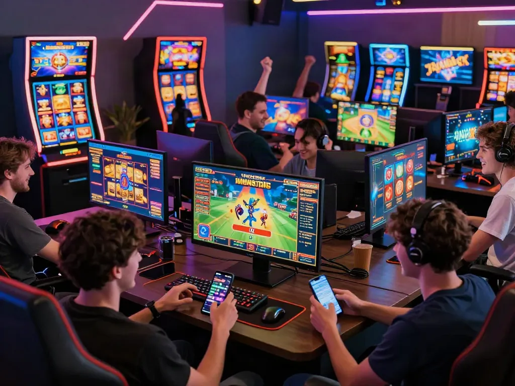 Players enjoying a captivating gaming experience on http://debet-onl.com, highlighting vibrant interfaces and community engagement.