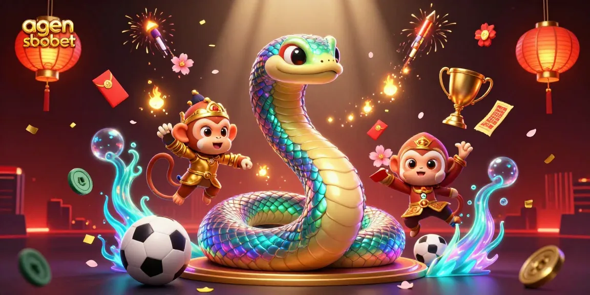 Experience exciting sports betting action with agen sbobet as colorful characters celebrate wins and bonuses.