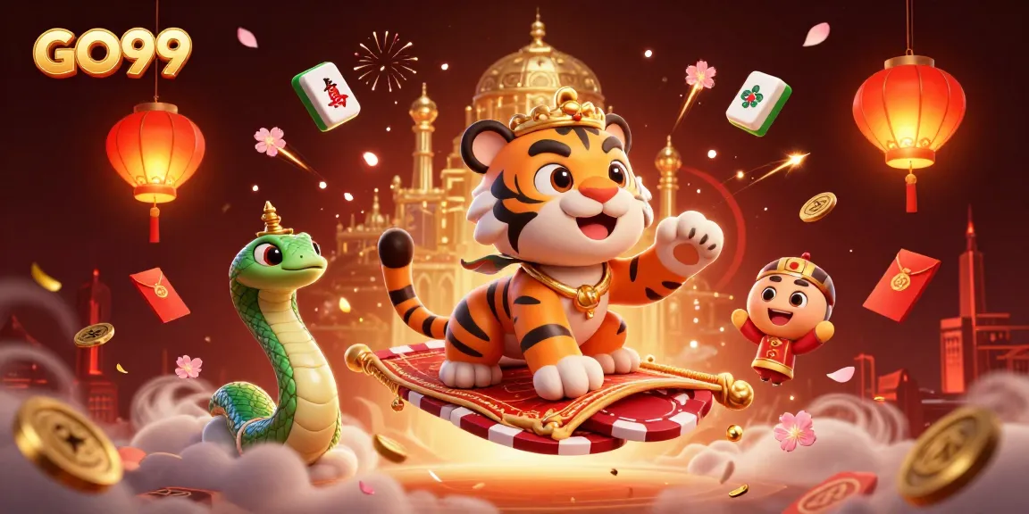 Experience exciting gameplay at GO99 with a vibrant 3D casino scene full of dynamic gaming elements.